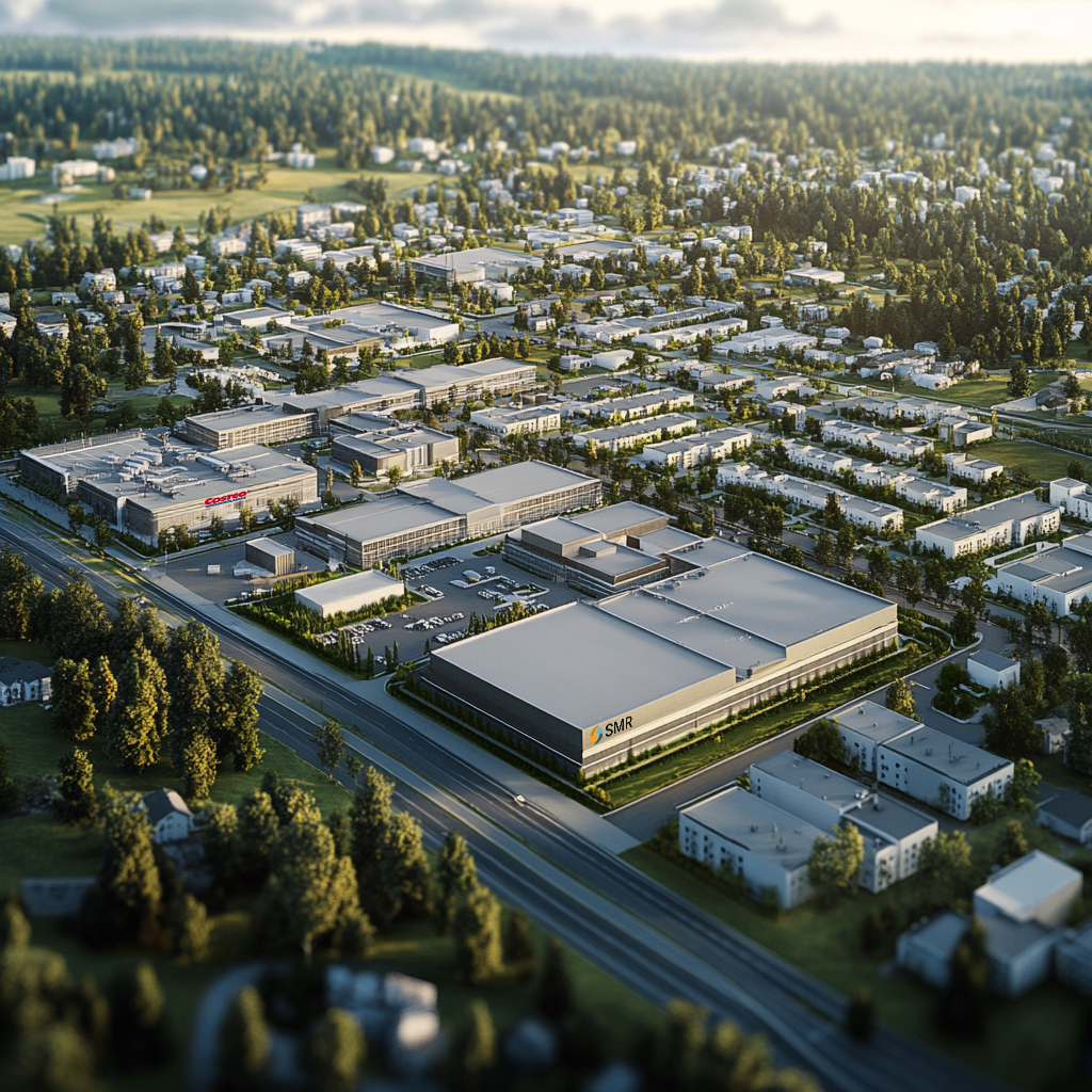 Bird's Eye view of a SMR Facility